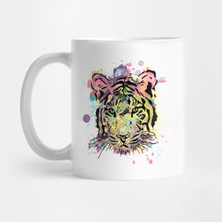 Tiger water splatters Mug